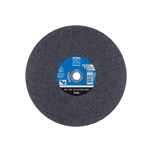 Pferd Abrasive Cut-Off Wheel, 12 in Dia, 1/8 in Thick, 20 mm Arbor Hole Size, Aluminum oxide A, 24 Grit 64395 - main
